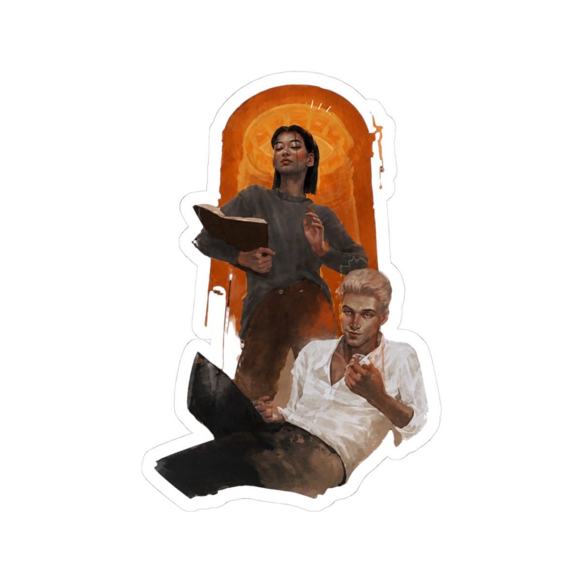 The Atlas Paradox - Reina and Callum Sticker | Olivie Blake - Official stickers merchandise